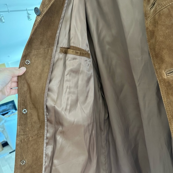 Jos. A. Bank Brown Goat Suede Elegant men’s jacket size L - Picture 7 of 8